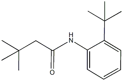 N-(2-tert-butylphenyl)-3,3-dimethylbutanamide Struktur