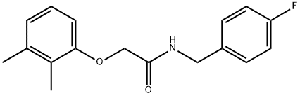 2-(2,3-dimethylphenoxy)-N-(4-fluorobenzyl)acetamide Struktur