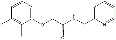 2-(2,3-dimethylphenoxy)-N-(2-pyridinylmethyl)acetamide Struktur