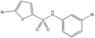 5-bromo-N-(3-bromophenyl)-2-thiophenesulfonamide Struktur