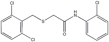 N-(2-chlorophenyl)-2-[(2,6-dichlorobenzyl)sulfanyl]acetamide Struktur