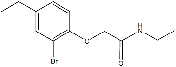 2-(2-bromo-4-ethylphenoxy)-N-ethylacetamide Struktur