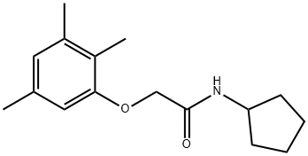 N-cyclopentyl-2-(2,3,5-trimethylphenoxy)acetamide Struktur