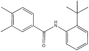 N-(2-tert-butylphenyl)-3,4-dimethylbenzamide Struktur