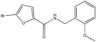 5-bromo-N-(2-methoxybenzyl)-2-furamide Struktur