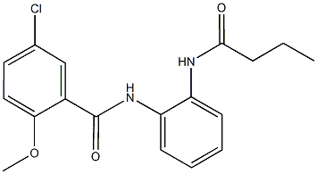 N-[2-(butyrylamino)phenyl]-5-chloro-2-methoxybenzamide Struktur