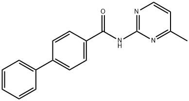 N-(4-methyl-2-pyrimidinyl)[1,1'-biphenyl]-4-carboxamide Struktur