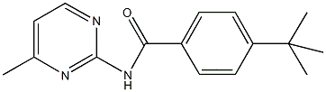 4-tert-butyl-N-(4-methyl-2-pyrimidinyl)benzamide Struktur