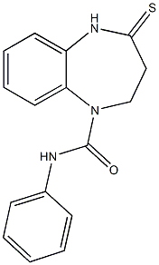 N-phenyl-4-thioxo-2,3,4,5-tetrahydro-1H-1,5-benzodiazepine-1-carboxamide Struktur