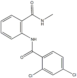 2,4-dichloro-N-{2-[(methylamino)carbonyl]phenyl}benzamide Struktur