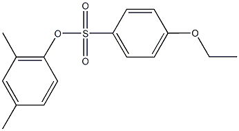 2,4-dimethylphenyl 4-ethoxybenzenesulfonate Struktur