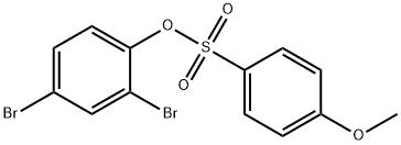 2,4-dibromophenyl 4-methoxybenzenesulfonate Struktur