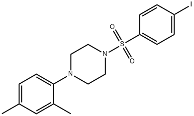 1-(2,4-dimethylphenyl)-4-[(4-iodophenyl)sulfonyl]piperazine Struktur