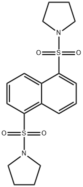 1-{[5-(1-pyrrolidinylsulfonyl)-1-naphthyl]sulfonyl}pyrrolidine Struktur