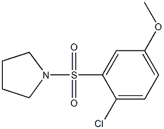 1-[(2-chloro-5-methoxyphenyl)sulfonyl]pyrrolidine Struktur