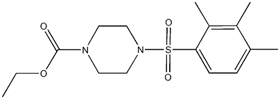 ethyl 4-[(2,3,4-trimethylphenyl)sulfonyl]-1-piperazinecarboxylate Struktur