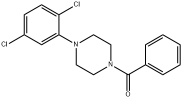 1-benzoyl-4-(2,5-dichlorophenyl)piperazine Struktur