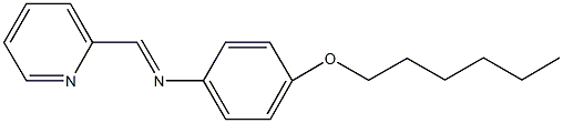 N-[4-(hexyloxy)phenyl]-N-(2-pyridinylmethylene)amine Struktur