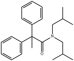 N,N-diisobutyl-2,2-diphenylpropanamide Struktur