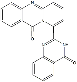 9-(4-oxo-3,4-dihydro-2-quinazolinyl)-11H-pyrido[2,1-b]quinazolin-11-one Struktur