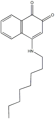 4-(octylamino)-1,2-naphthalenedione Struktur