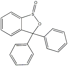 3,3-diphenyl-3H-2,1-benzoxathiole 1-oxide Struktur