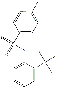 N-(2-tert-butylphenyl)-4-methylbenzenesulfonamide Struktur