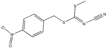 4-nitrobenzyl methyl cyanodithioimidocarbonate Struktur