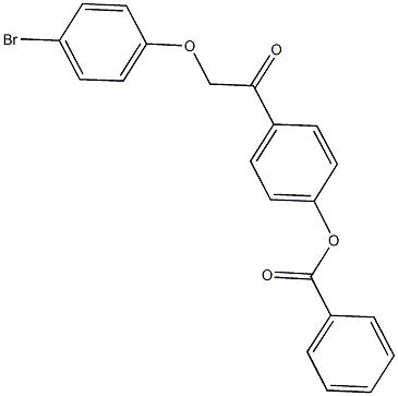 4-[2-(4-bromophenoxy)acetyl]phenyl benzoate Struktur