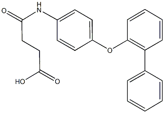 4-[4-([1,1'-biphenyl]-2-yloxy)anilino]-4-oxobutanoic acid Struktur