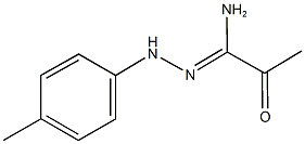 N'-(4-methylphenyl)-2-oxopropanehydrazonamide Struktur