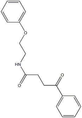 4-oxo-N-(2-phenoxyethyl)-4-phenylbutanamide Struktur