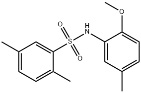 N-(2-methoxy-5-methylphenyl)-2,5-dimethylbenzenesulfonamide Struktur