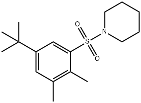 1-[(5-tert-butyl-2,3-dimethylphenyl)sulfonyl]piperidine Struktur