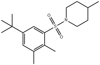 1-[(5-tert-butyl-2,3-dimethylphenyl)sulfonyl]-4-methylpiperidine Struktur