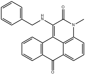 1-(benzylamino)-3-methyl-3H-naphtho[1,2,3-de]quinoline-2,7-dione Struktur