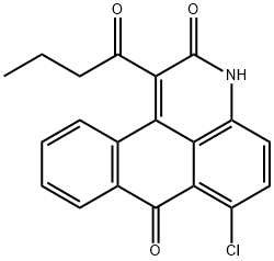 1-butyryl-6-chloro-3H-naphtho[1,2,3-de]quinoline-2,7-dione Struktur