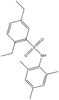 2,5-diethyl-N-mesitylbenzenesulfonamide Struktur