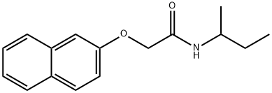 N-(sec-butyl)-2-(2-naphthyloxy)acetamide Struktur