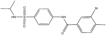 3-bromo-N-{4-[(isopropylamino)sulfonyl]phenyl}-4-methylbenzamide Struktur