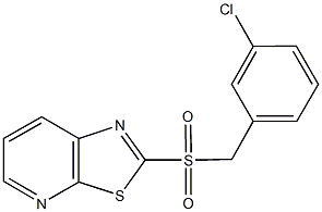 2-[(3-chlorobenzyl)sulfonyl][1,3]thiazolo[5,4-b]pyridine Struktur