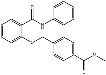 methyl 4-{[2-(anilinocarbonyl)phenoxy]methyl}benzoate Struktur