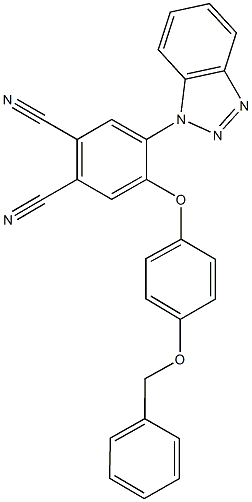 4-(1H-1,2,3-benzotriazol-1-yl)-5-[4-(benzyloxy)phenoxy]phthalonitrile Struktur