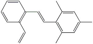 1,3,5-trimethyl-2-[2-(2-vinylphenyl)vinyl]benzene Struktur