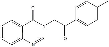 3-[2-(4-methylphenyl)-2-oxoethyl]-4(3H)-quinazolinone Struktur