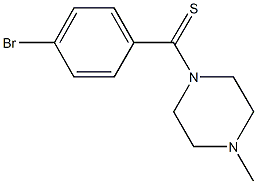 1-(4-bromobenzothioyl)-4-methylpiperazine Struktur