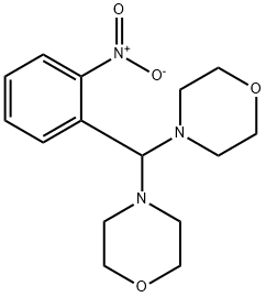 4-[{2-nitrophenyl}(4-morpholinyl)methyl]morpholine Struktur