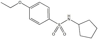 N-cyclopentyl-4-ethoxybenzenesulfonamide Struktur