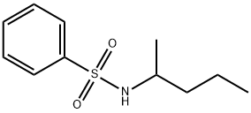 N-(1-methylbutyl)benzenesulfonamide Struktur