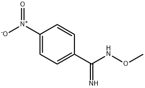 4-nitro-N'-methoxybenzenecarboximidamide Struktur